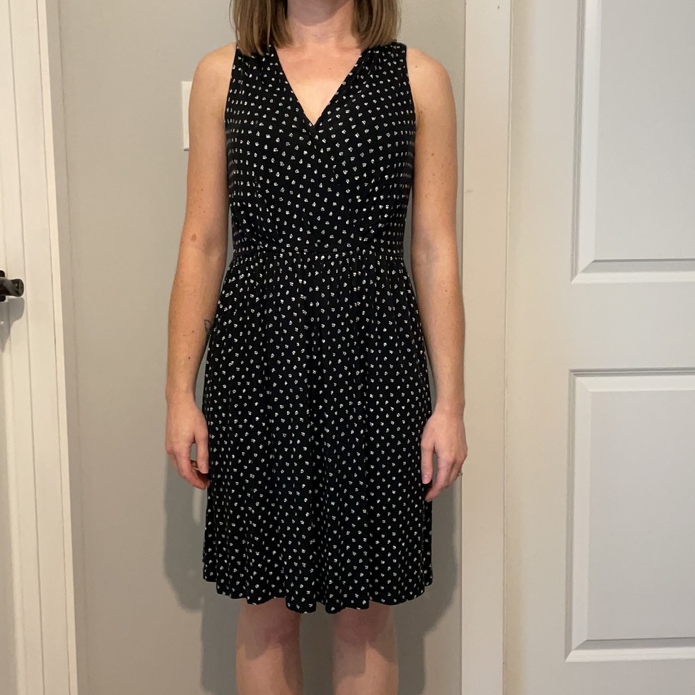Black XS sleeveless dress from LOFT
